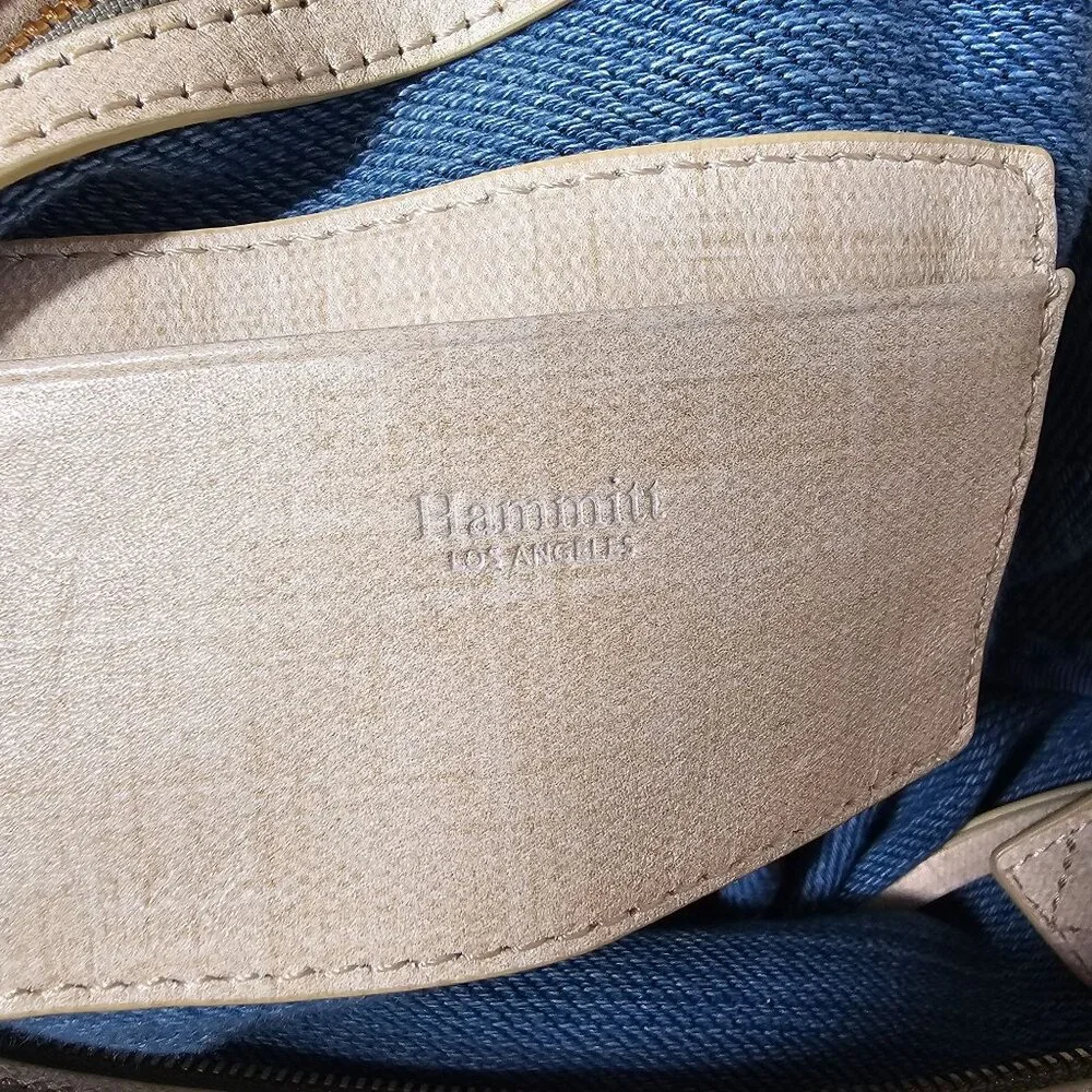 Hammitt Benjamin Daisy Print‎ Tote Bag Los Denim & Clear PVC Los Angeles
